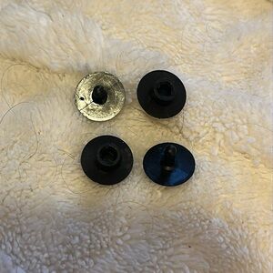 2 Sets of Replacement Rivets for Crocs, Bogg Bags, Flip Flops Replacements Black